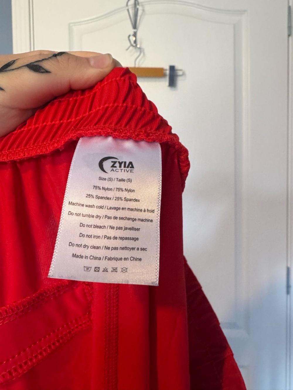 ZYIA Red Drawstring Joggers - Picture 4 of 4